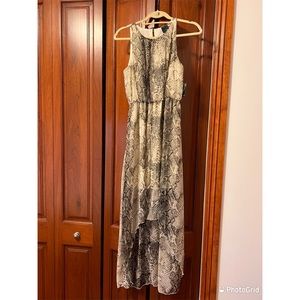 Gabby Skye High/Low Snakeskin Dress
